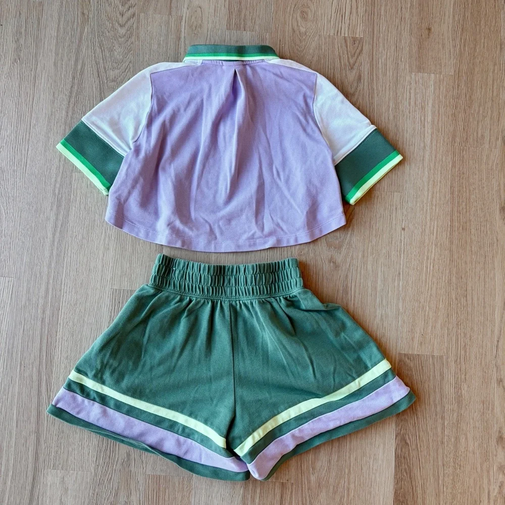 Nike Sportswear Girls' Crop Top and shorts - Picture 7 of 8